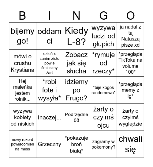 EL WAS BINGO Card