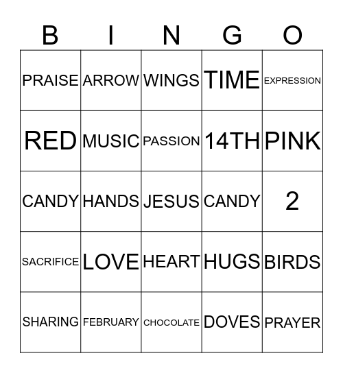 LOVING ONE ANOTHER Bingo Card