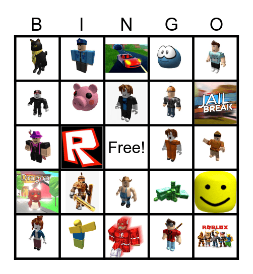 ROBLOX Bingo Card