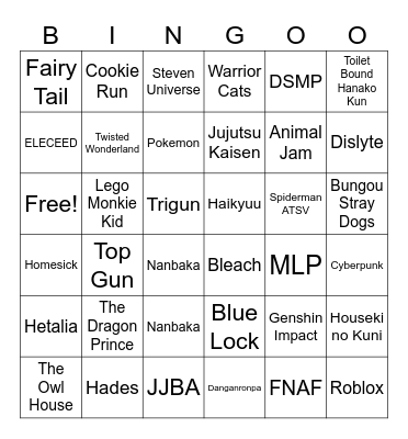 Autism real Bingo Card