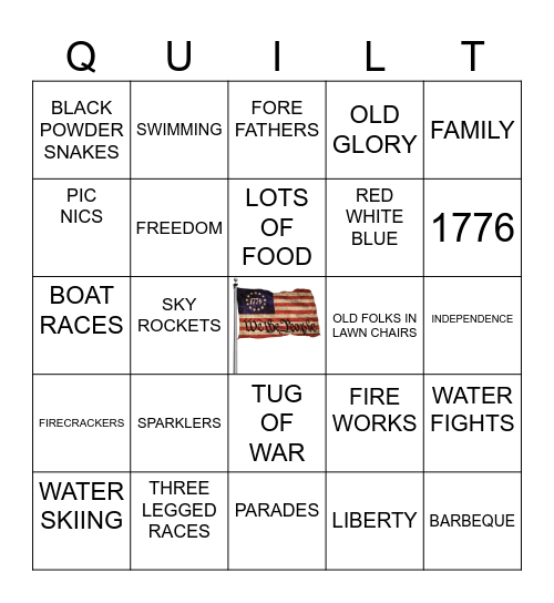 FIREWORKS 2023 Bingo Card