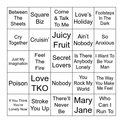 Wellcare Musical Bingo Card