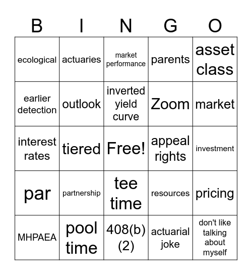 Day 2 Bingo Card