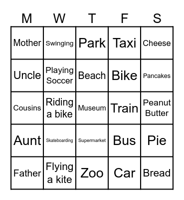 Will Bingo Card