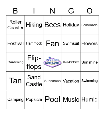 Summer Bingo Card