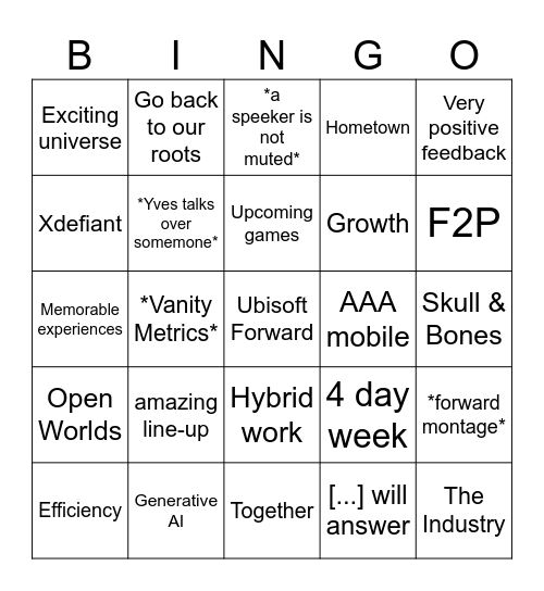 Exec talk june Bingo Card