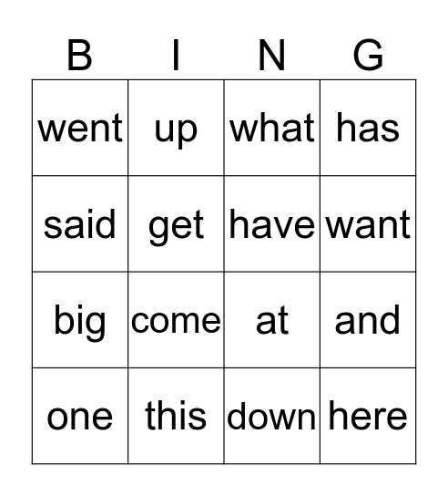 Bingo #2 Bingo Card