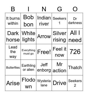 Wolfgangs card Bingo Card