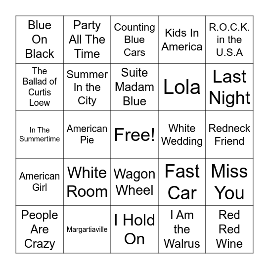 LMB 6.29.23 Bingo Card