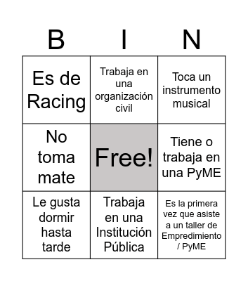 Networking BINGO! Bingo Card