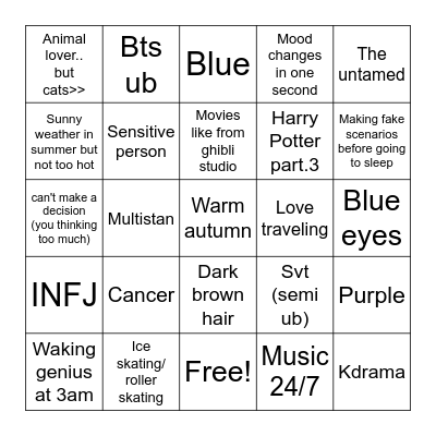 AN!A'S BINGO Card