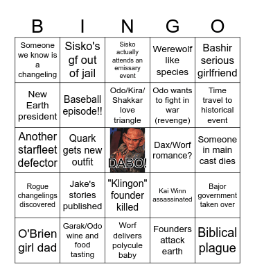 DS9 SEASON 5! Bingo Card