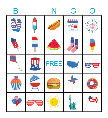 Star Spangled Bingo Card
