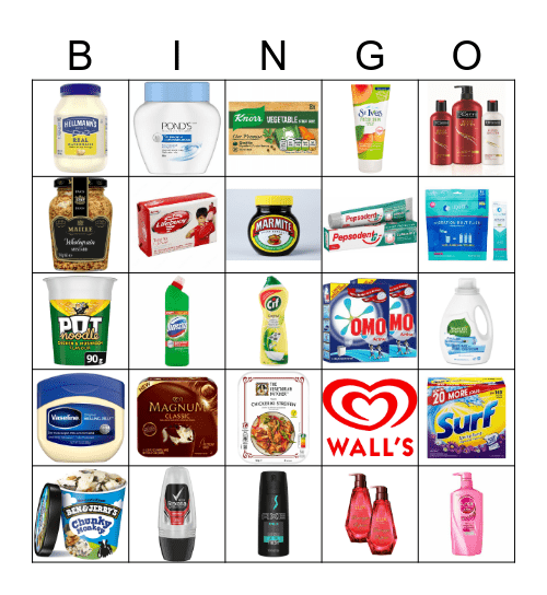 Q2 QTM Unilever Bingo Card