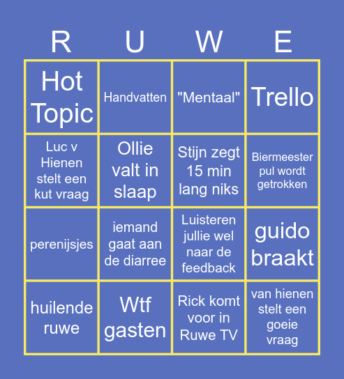 Vissen Bingo Card