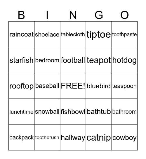 FUNDATIONS BINGO Card