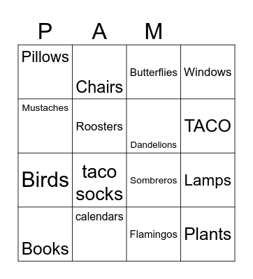 Taco 'bout A Scavenger Hunt Bingo Card