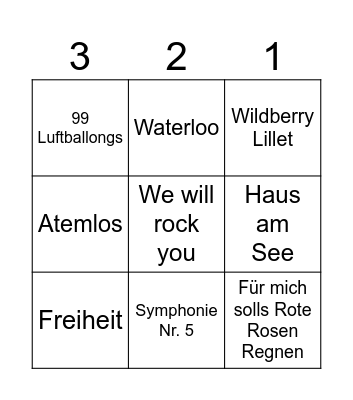 Einsegung 2023 Bingo Card