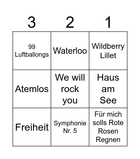 Einsegung 2023 Bingo Card