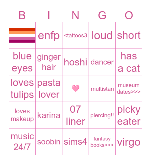 tusia's bingo!! Bingo Card