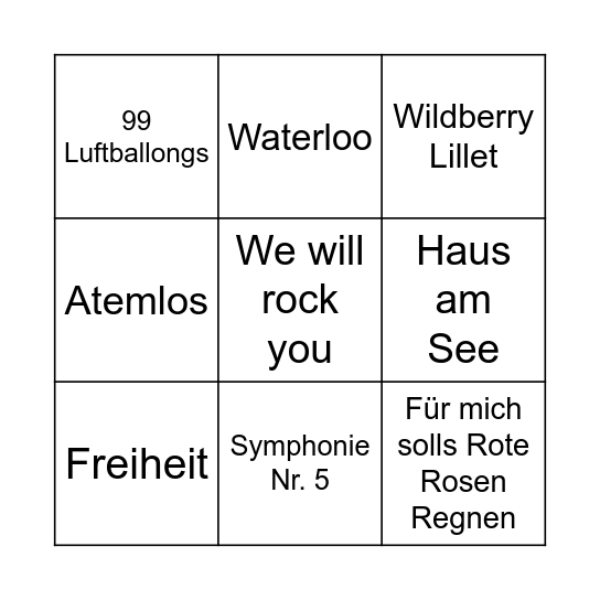 Einsegung 23 Bingo Card