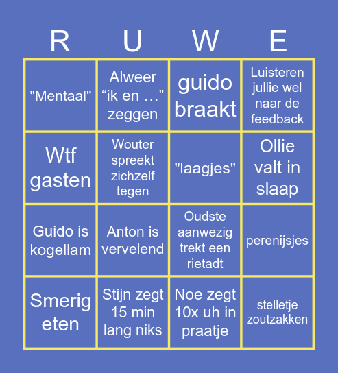 Vissen Bingo Card