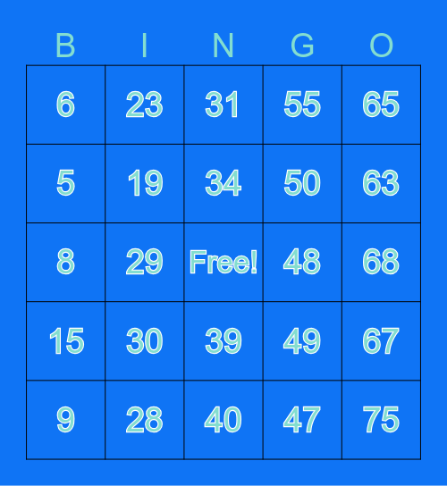 1-800 GRADUATION Bingo Card