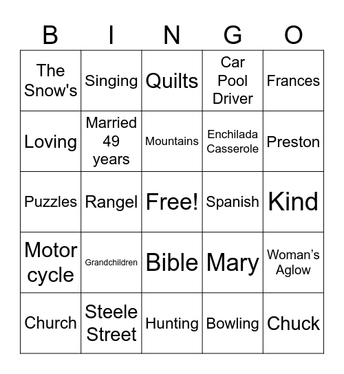 Happy 80th Birthday! Bingo Card