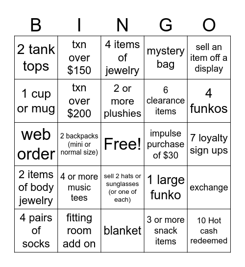 Bingo Card