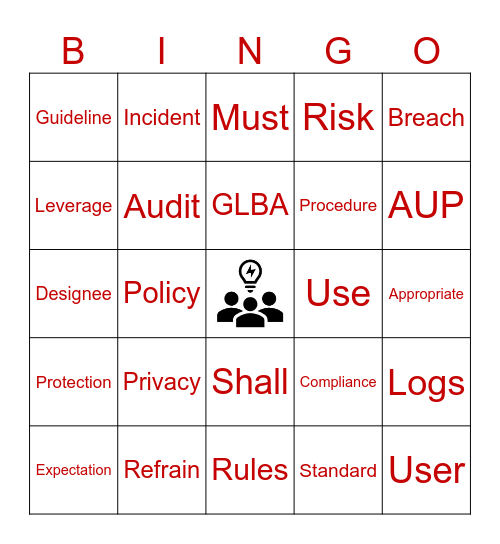 OIT POLICY BINGO Card