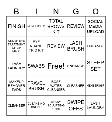 July Bingo Card