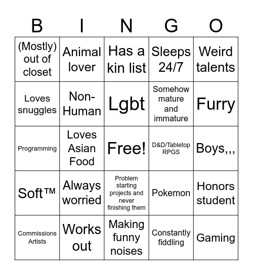 Midna Bingo Card