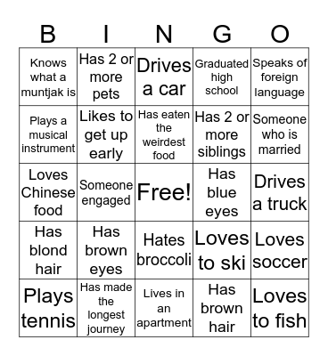 Bingo Card