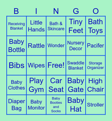 Baby Sanchez Bingo Card