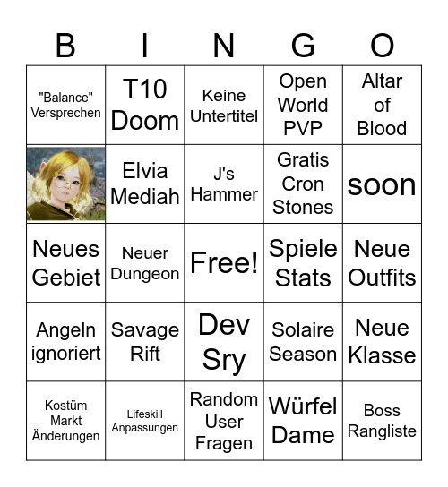 BDO Fiesta Bingo Card