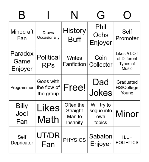 How REKd Are You? Bingo Card