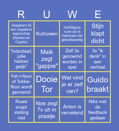 Vissen Bingo Card