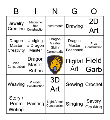 A & S Bingo Card