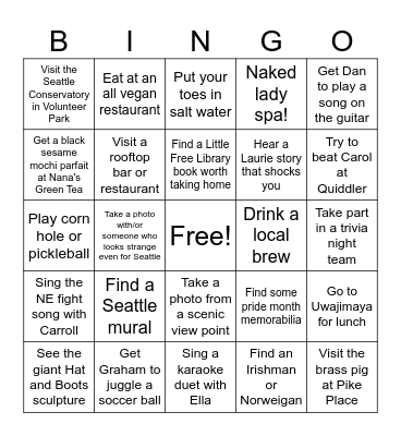 Allison's 55th Birthday Bingo Card
