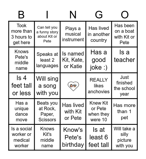 MEET SOMEONE WHO... Bingo Card