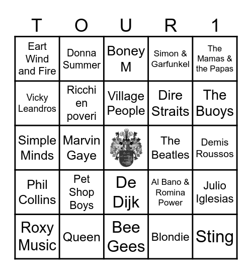 LGF muziekbingo Card