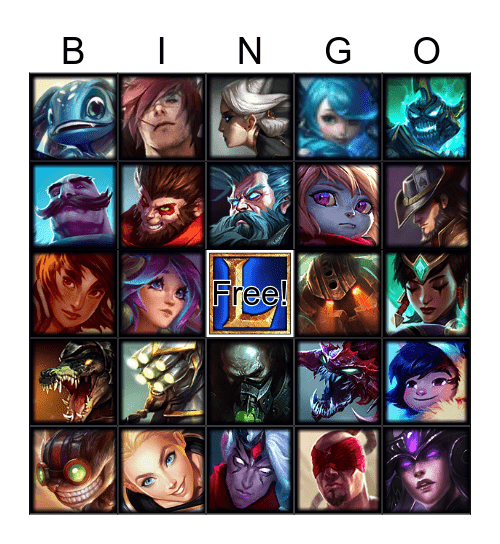 League of Legends Bingo Card