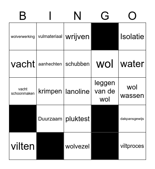 WOL VILTEN Bingo Card