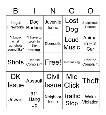 4th of July Fun Bingo Card