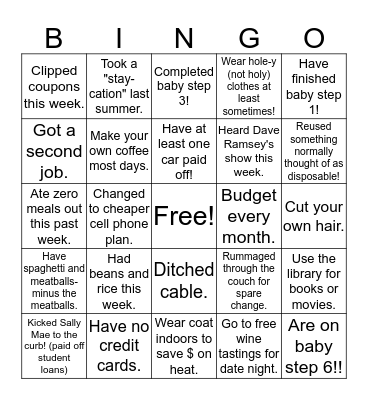 FPU REUNION! Bingo Card