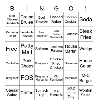 Mint Bingo Card