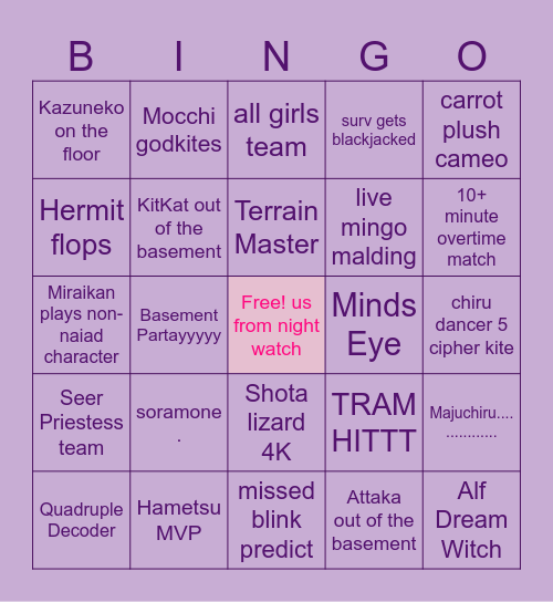 IJL BINGO Card