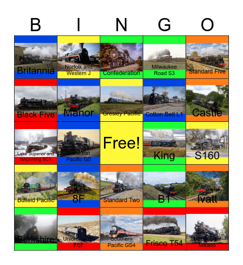 A Feast of Steam Bingo Card