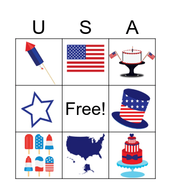 Happy 4th of July Bingo Card