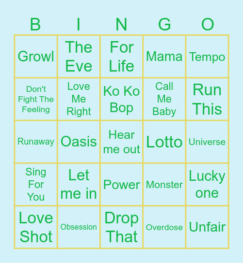 TPSE Bingo Card